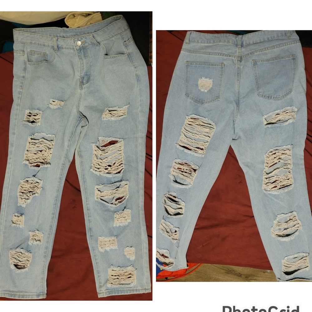 Washed up jeans